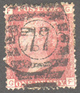 Great Britain Scott 33 Used Plate 171 - GF - Click Image to Close